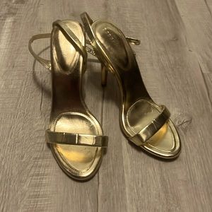 BCBG gold heels - size 9